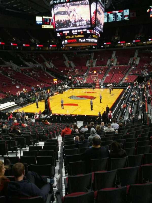 Moda Center, section: 222, row: a, seat: 4