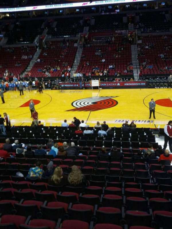 Moda Center, section: 110, row: p, seat: 4