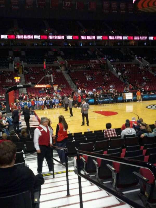 Moda Center, section: 114, row: g, seat: 1