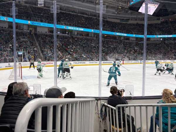 SAP Center, section: 104, row: 4
