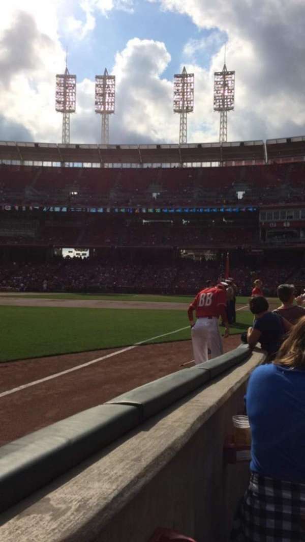 Great American Ball Park, section: 111, row: D, seat: 17