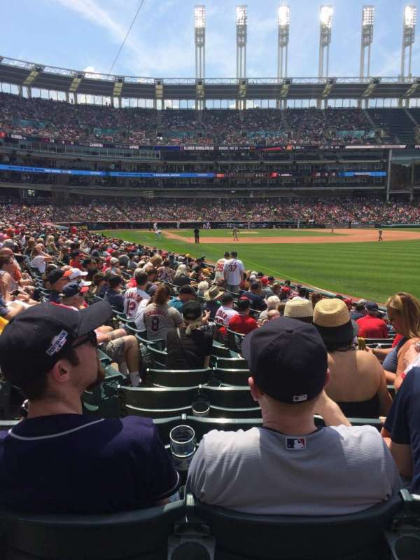 Progressive Field, section: 117, row: Q, seat: 11