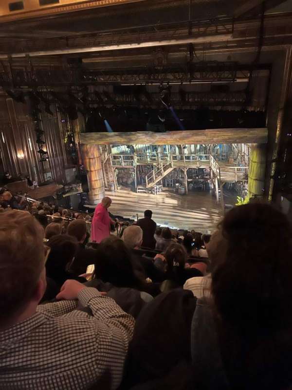Nederlander Theatre, section: Mezzanine R, row: O, seat: 8