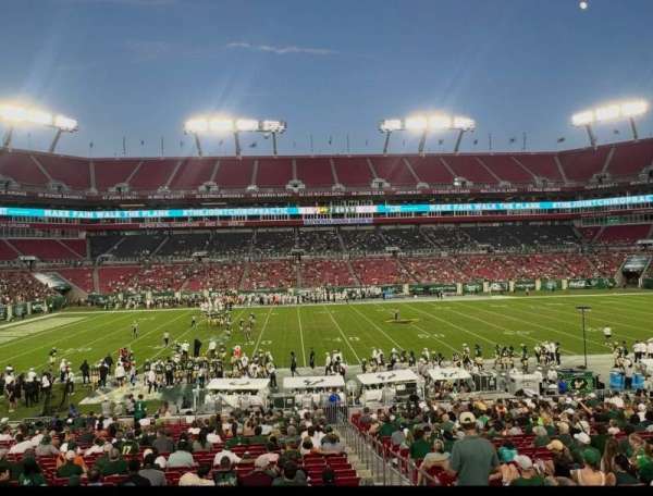 Raymond James Stadium, section: 109, row: J, seat: 6