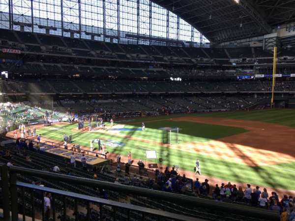 American Family Field, section: 211, row: 2, seat: 23