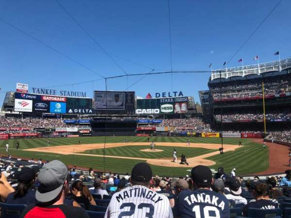 Yankee Stadium, section: 121A, row: 13, seat: 8