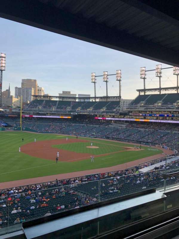 Comerica Park, section: Tiger Club, row: B, seat: 19