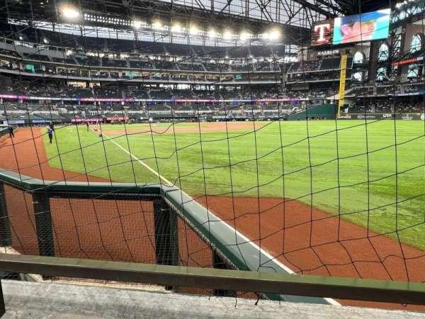 Globe Life Field, section: 25, row: 1, seat: 17