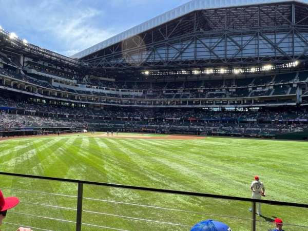 Globe Life Field, section: 131, row: 2, seat: 15