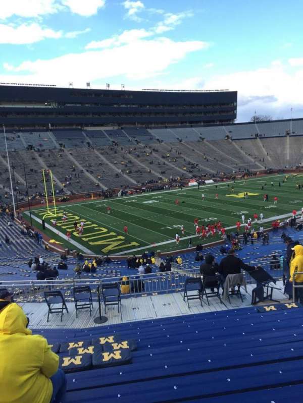 Michigan Stadium, section: 6, row: 69, seat: 3