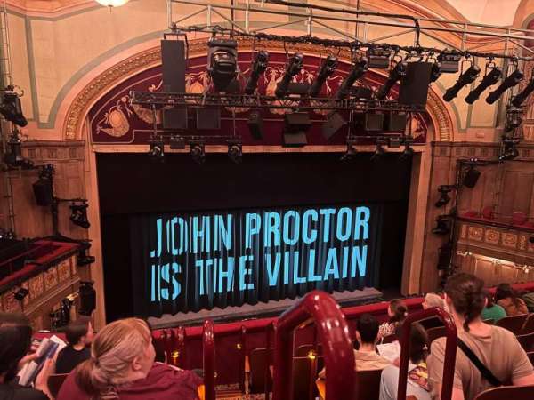 Booth Theatre, section: Mezzanine L, row: F, seat: 1