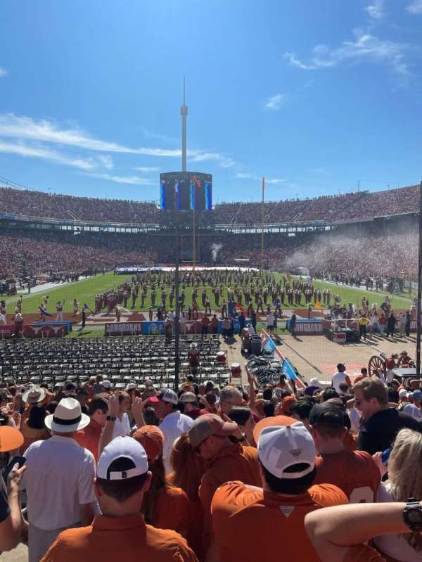 Cotton Bowl, section: 15, row: 21