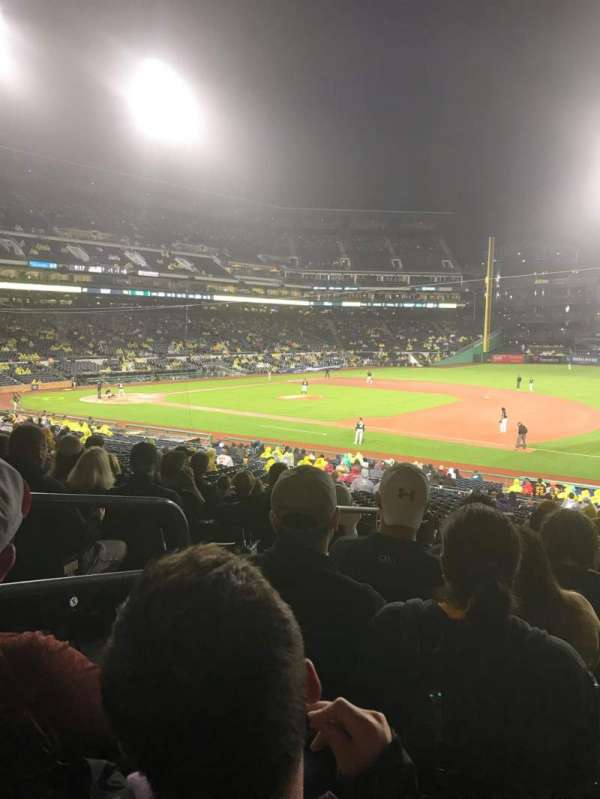 PNC Park, section: 107, row: AA, seat: 20