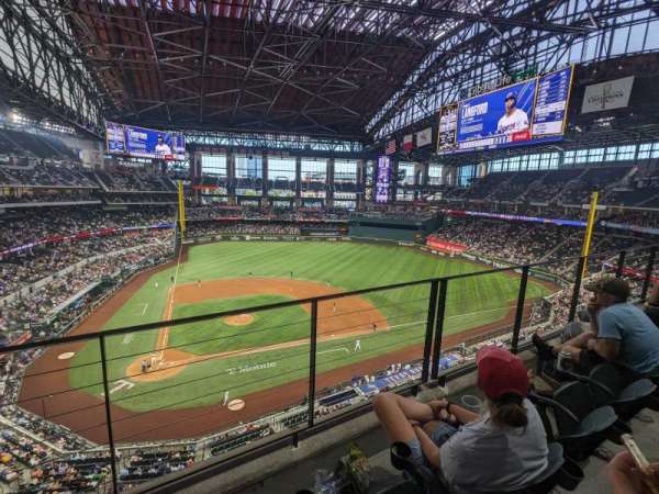Globe Life Field, section: 222, row: 2, seat: 4