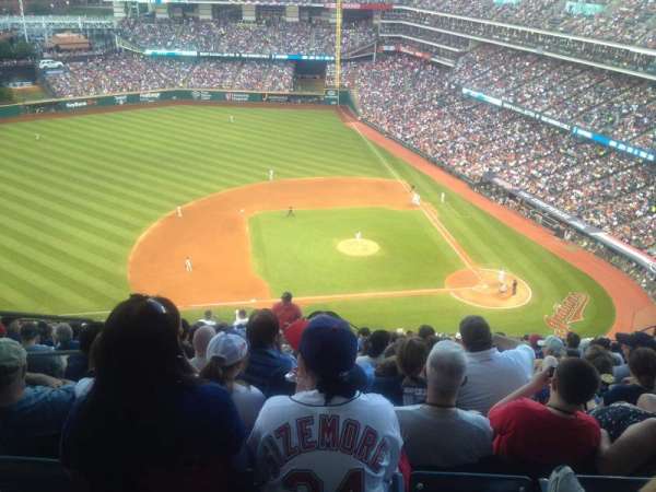 Progressive Field, section: 561, row: T, seat: 21