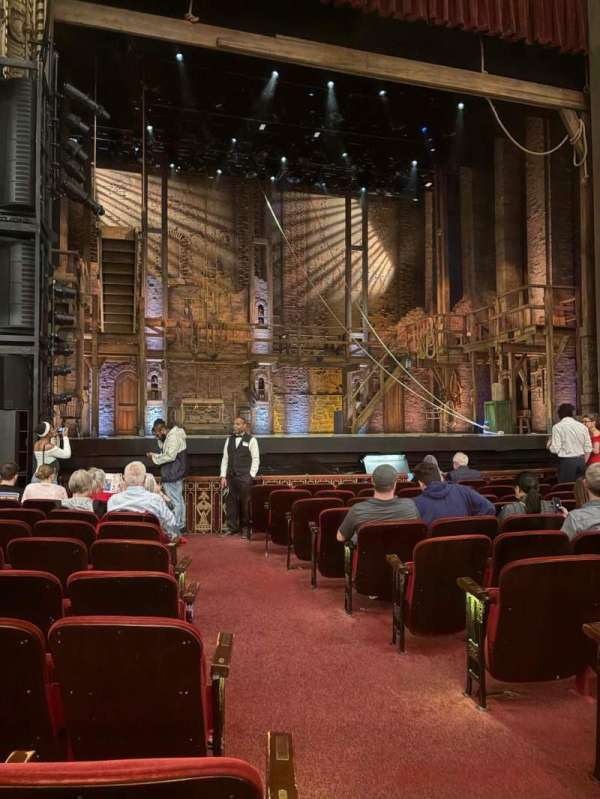 CIBC Theatre, section: Orchestra L, row: L, seat: 1  Aisle