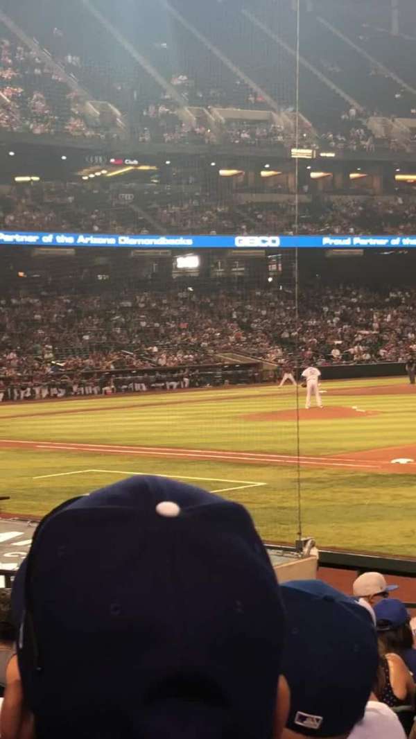 Chase Field, section: 114, row: 14, seat: 3