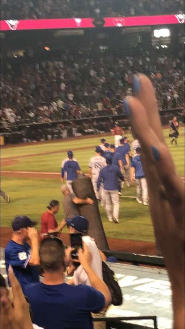 Chase Field, section: 114, row: 14, seat: 3