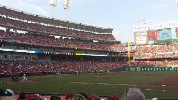 Great American Ball Park, section: 130, row: M, seat: 1