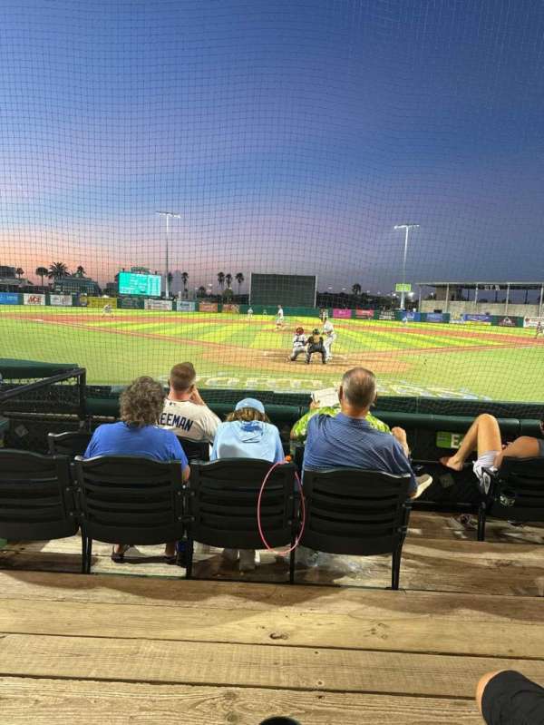 Jackie Robinson Ballpark, section: A, row: B, seat: 8