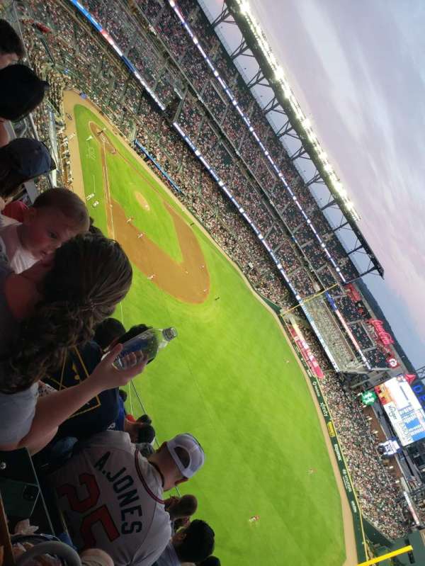 Truist Park, section: 412, row: 10, seat: 12