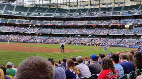 American Family Field, section: 126, row: 8, seat: 16
