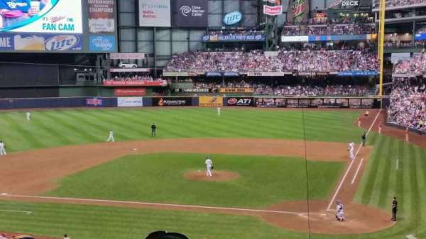 American Family Field, section: 221, row: 10, seat: 12