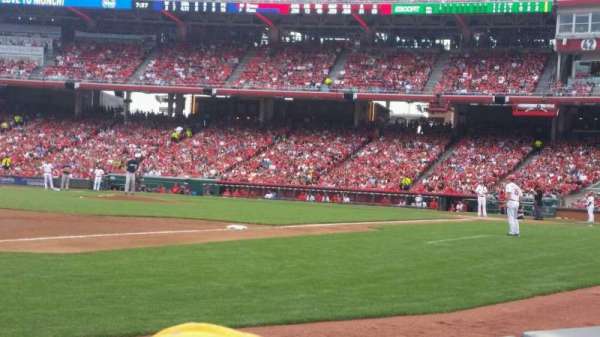 Great American Ball Park, section: 113, row: B, seat: 13
