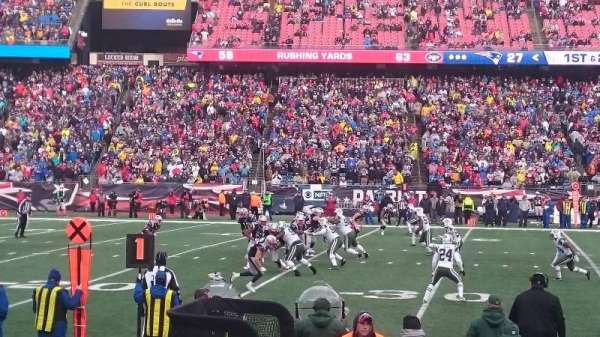 Gillette Stadium, section: 113, row: 4, seat: 12