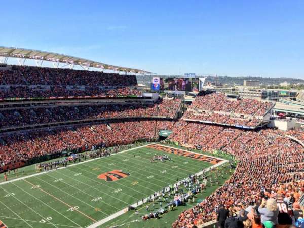 Paycor Stadium, section: 346, row: 19, seat: 3