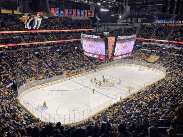 Bridgestone Arena, section: 305, row: K, seat: 9