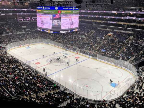Crypto.com Arena, section: 314, row: 3, seat: 7