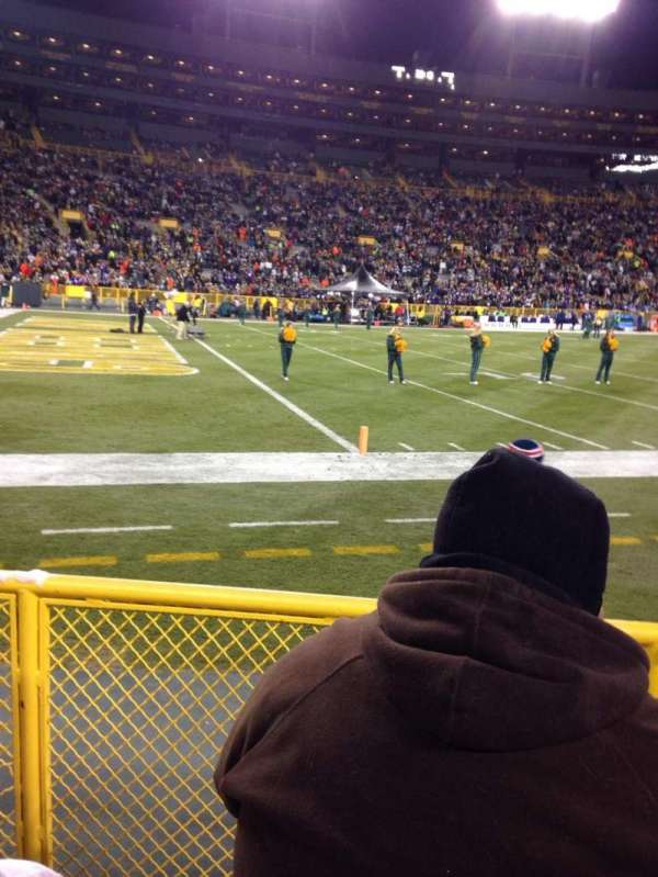 Lambeau Field, section: 110, row: 3, seat: 3
