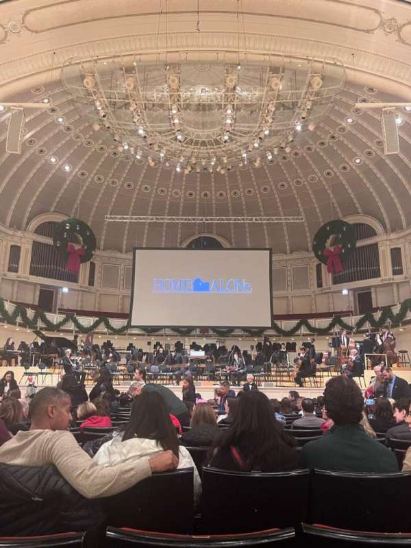 Orchestra Hall, Chicago, section: Main Floor Center, row: O, seat: 105