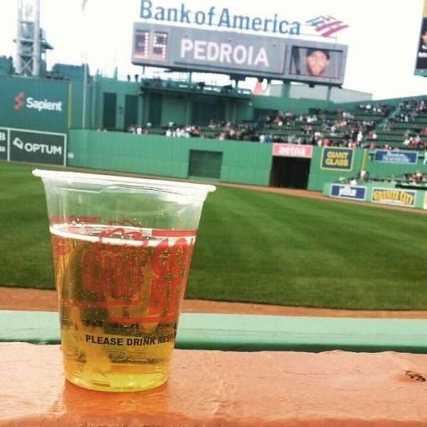 Fenway Park, section: Right Field Box 6, row: D