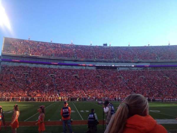 Memorial Stadium, Clemson, section: M, row: B, seat: 14