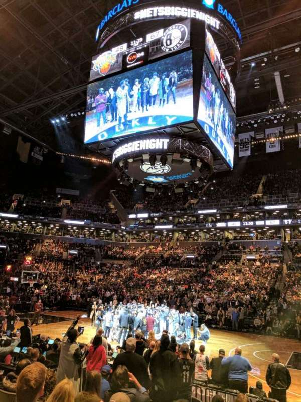 Barclays Center, section: 9, row: 8