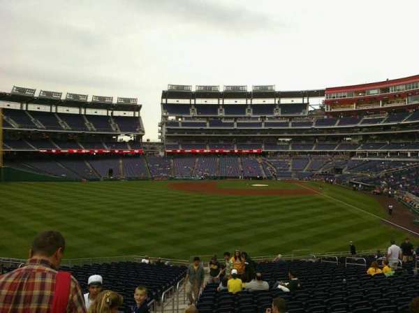 Nationals Park, section: 104, row: X, seat: 20