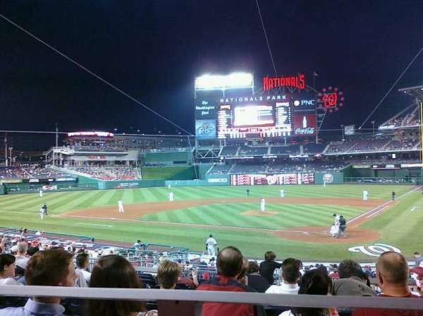 Nationals Park, section: 120, row: K, seat: 3