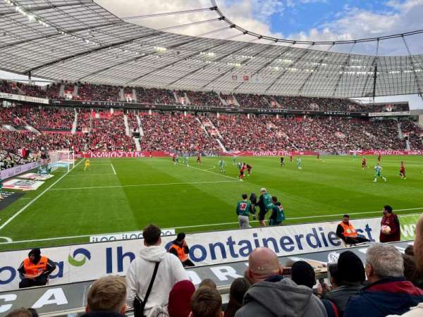 BayArena, section: F1, row: 6, seat: 46