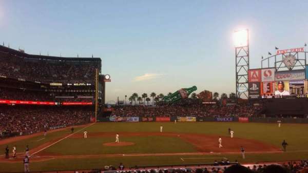 Oracle Park, section: 109, row: 33, seat: 10