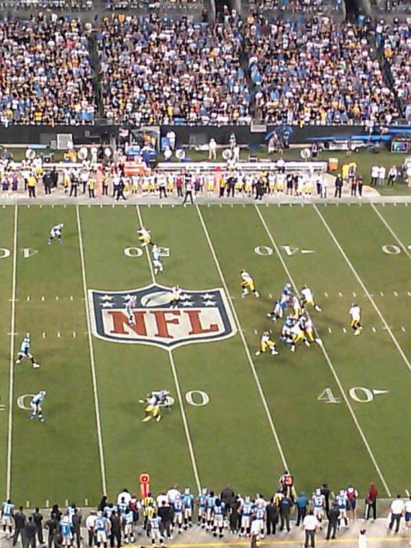 Bank of America Stadium, section: 542, row: 17, seat: 21