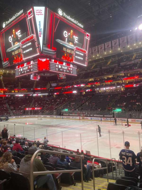 Prudential Center, section: 22, row: 14, seat: 17
