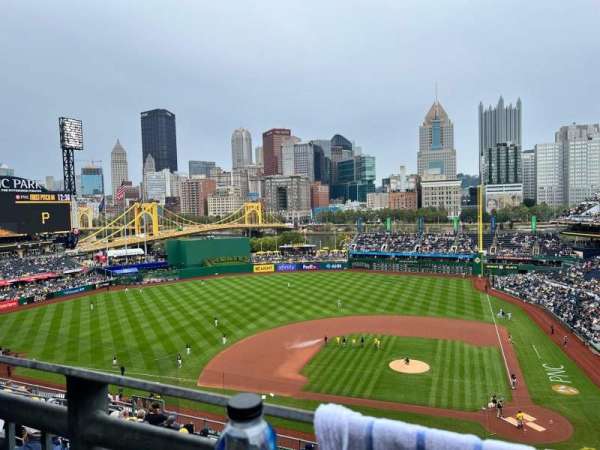 PNC Park, section: 321, row: D, seat: 6
