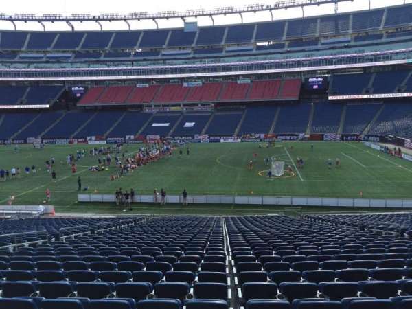 Gillette Stadium, section: 107, row: 34, seat: 12
