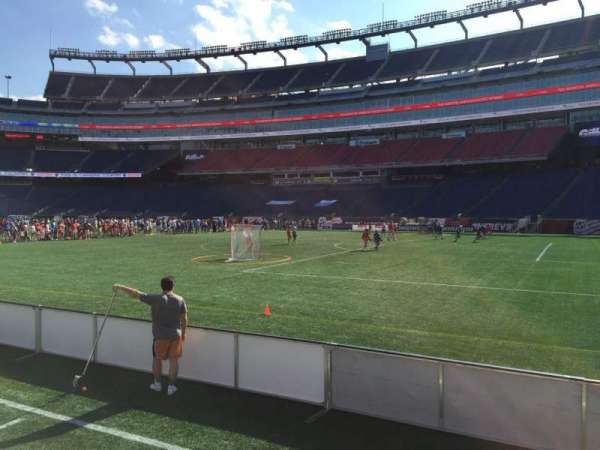 Gillette Stadium, section: 105, row: 1, seat: 5