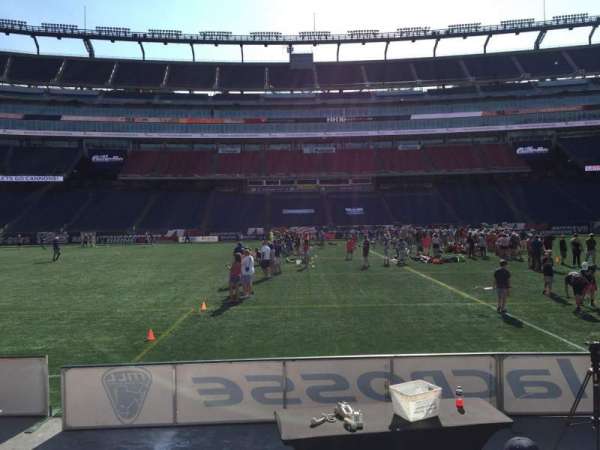 Gillette Stadium, section: 110, row: 1, seat: 11