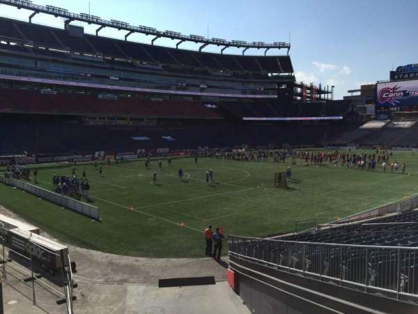 Gillette Stadium, section: 116, row: 20, seat: 8