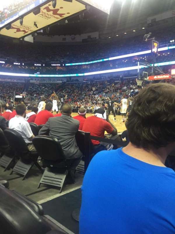 Smoothie King Center, section: 111, row: 3, seat: 2