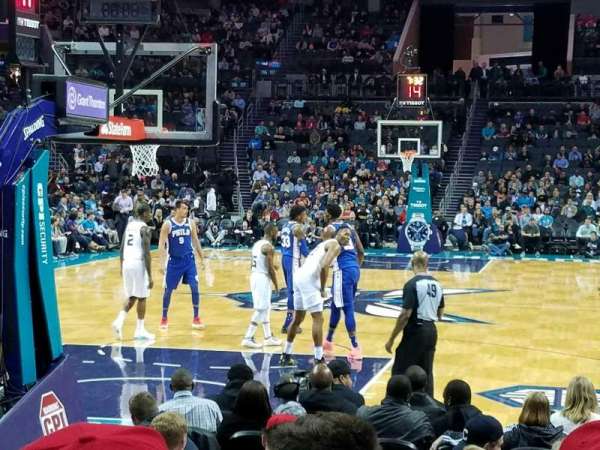Spectrum Center, section: 109, row: G, seat: 6